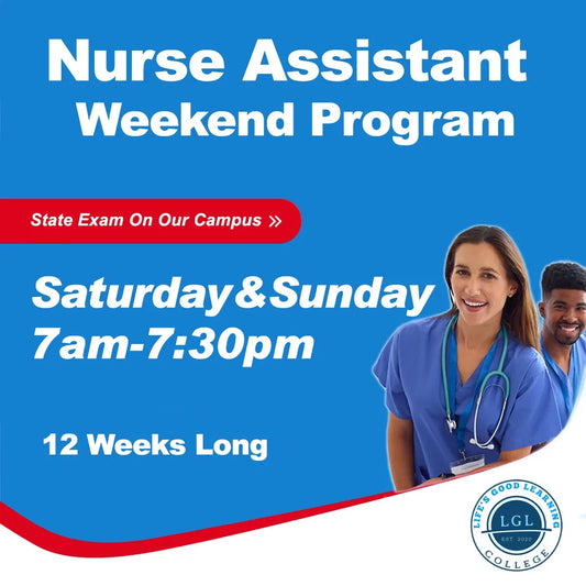 Nurse Assistant Weekend Program (First 6 weeks Online Theory/Last 6 weeks in-person Clinical)