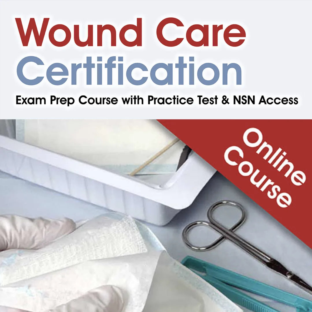 Explore the Wound Care Certificate online class by LGL College, a must-have for earning Nursing CEU credits. Get ready for your exam with practice tests and enjoy NSN access. This thorough training covers all essential medical supplies, including scissors and gauze. Enroll today to elevate your skills!